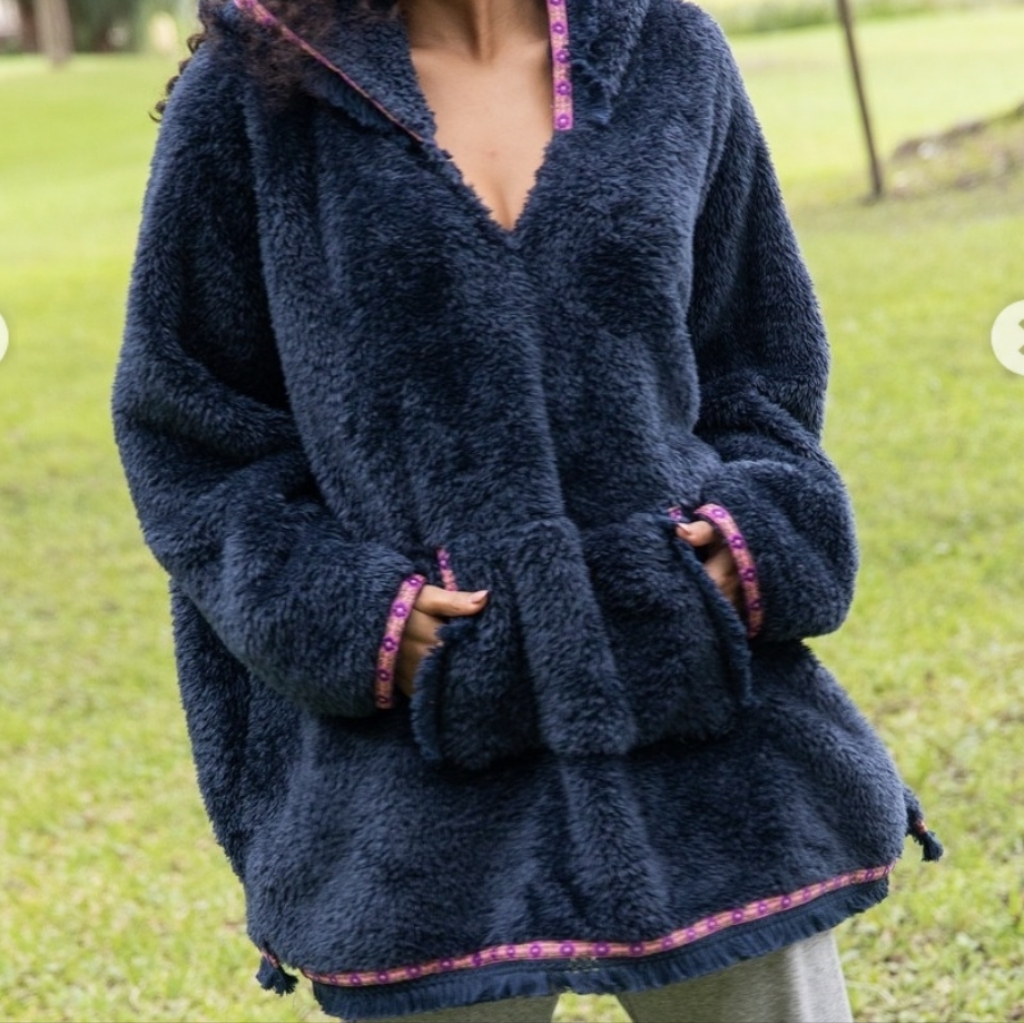 Natural Life Sherpa Blanket Hoodie